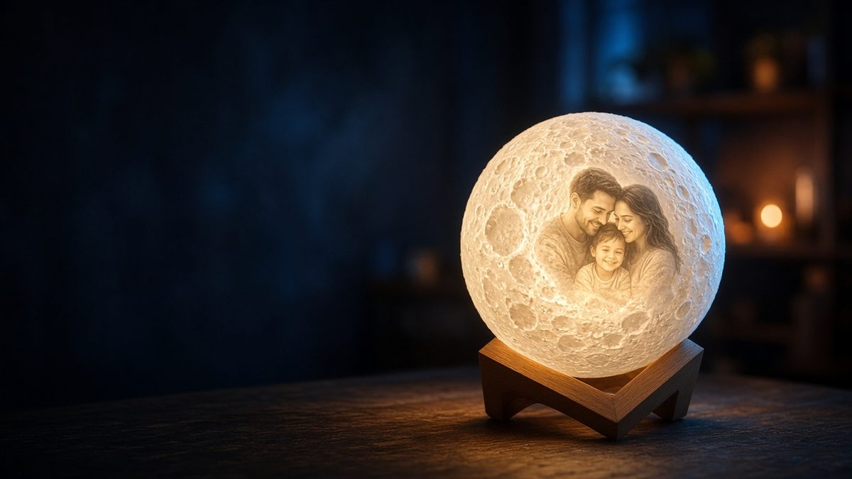 Make a personalised Moon lamp lithophane