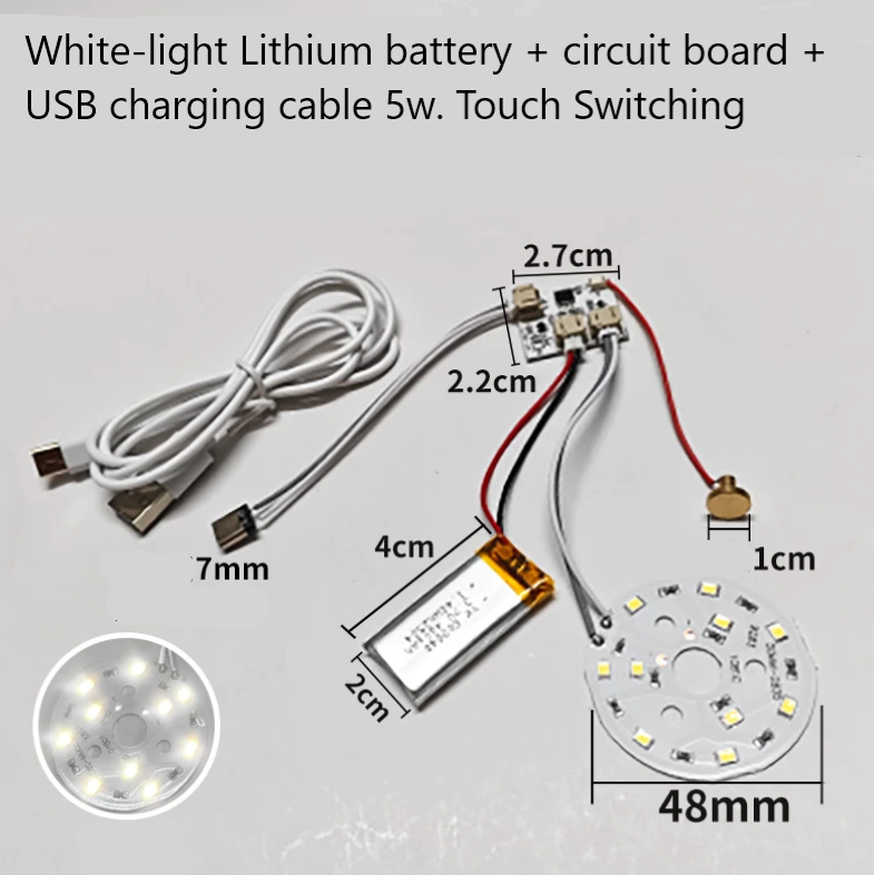 White Light, Touch Switching LED 5W